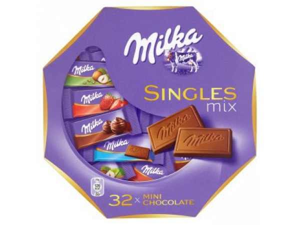 Milka Singles mix конфеты ассорти из молочного шоколада 147 г